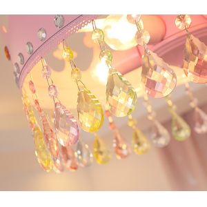 Kids room Crown Chandelier flat ceiling light scandinavian lamp(WH-MA-180)
