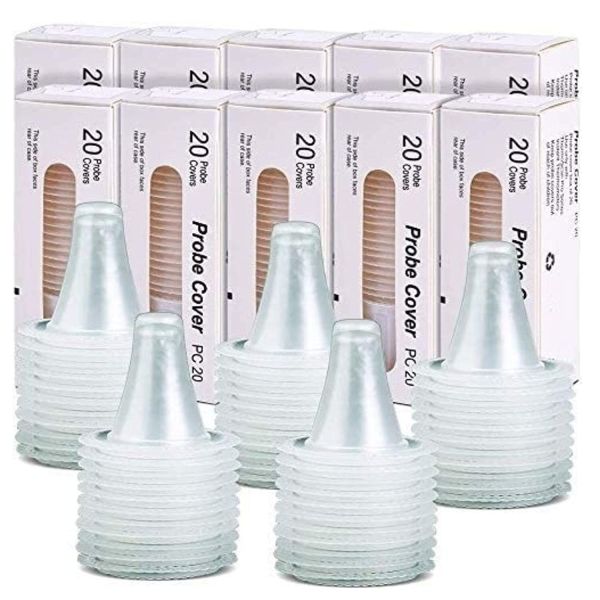 Buy FDA Disposable Ear Thermometer Probe Covers Latex Free Transparent at wholesale prices