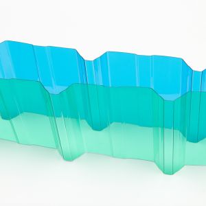 Wave Corrugated Polycarbonate Sheet With Customized Width And UV Protection