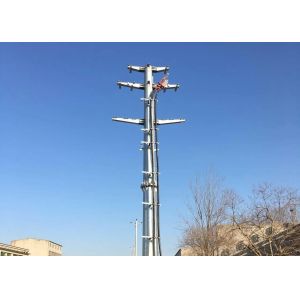 China 30mm Electric Power Poles Galvanized Octagonal Steel Transmission Poles on sale