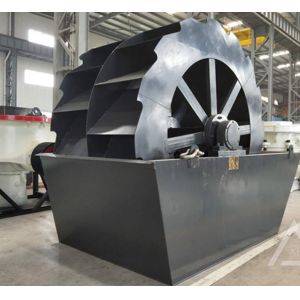 China Wheel Vibrating Screen Machine 7.5kw 180 TPH Gold Spiral Sand Washing Machine on sale