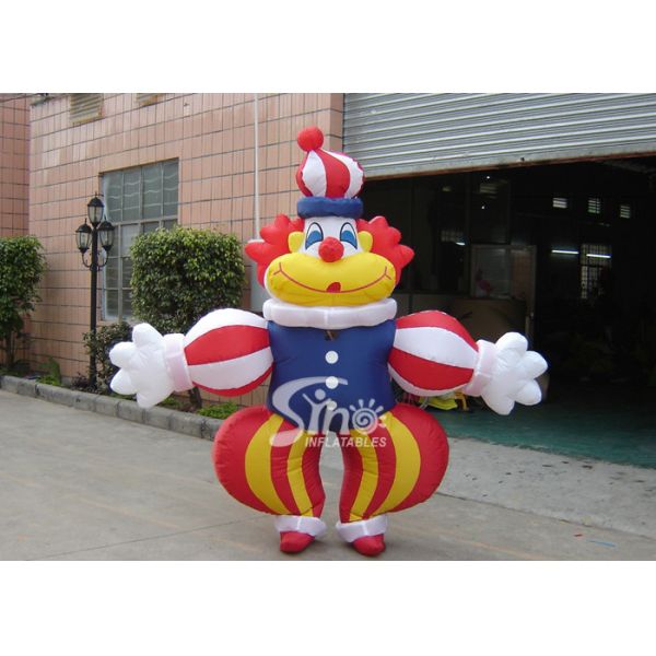 Buy Commercial Grade Advertising Inflatables Funny Clown Moving Cartoon at wholesale prices