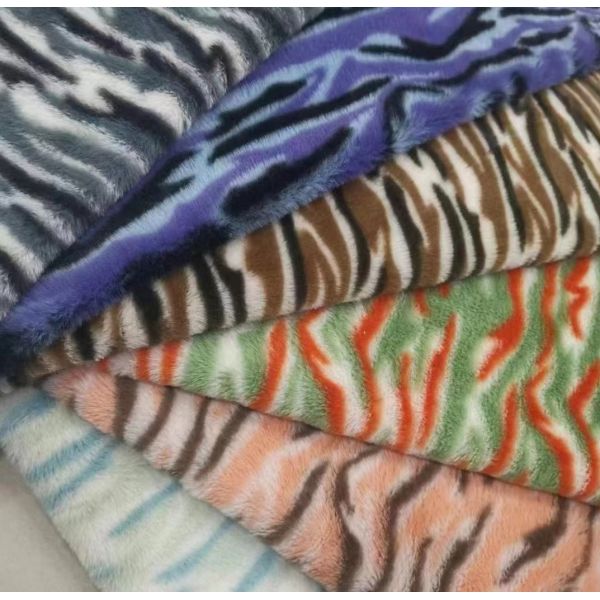 Polyester Fur Rabbit hair Jacquand new designs Static-free for High fashion elegant Dress OEKO-TEX Quality standard