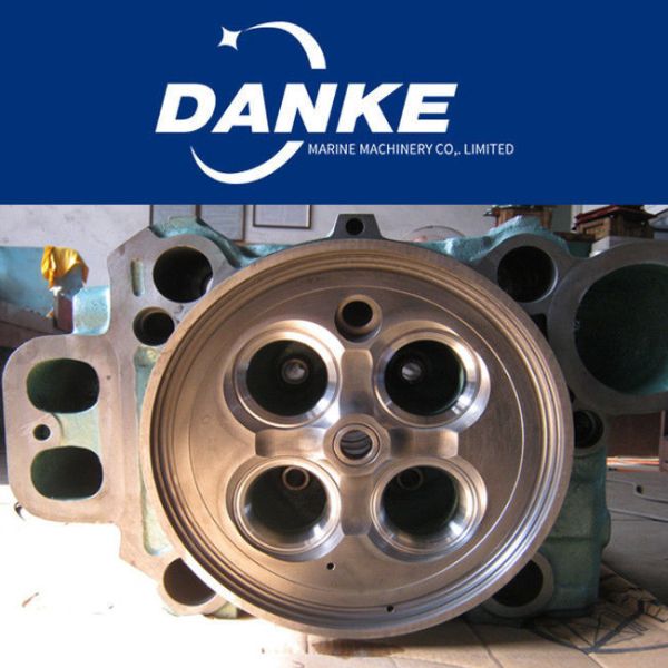 Buy MAK 6M25 Marine Cylinder Heads , Main Engine Cylinder Head With Valve Seat / Guide at wholesale prices