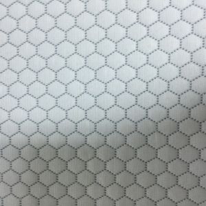 Hexagonal Air Layer Lightweight Polyester Fabric Plain Style 350GSM Weight