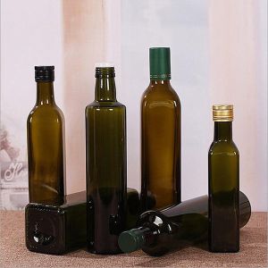 Recyclable Square 500ml Olive Oil Storage Containers