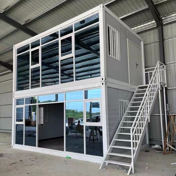 Easy Installation Water Proof Stable 20 40 ft Customized Sandwich Panel Prefab Container House with Steel Structure