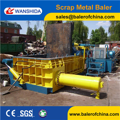 Buy Wanshida CE Certification Hydraulic Scrap Steel Baling Machine at wholesale prices