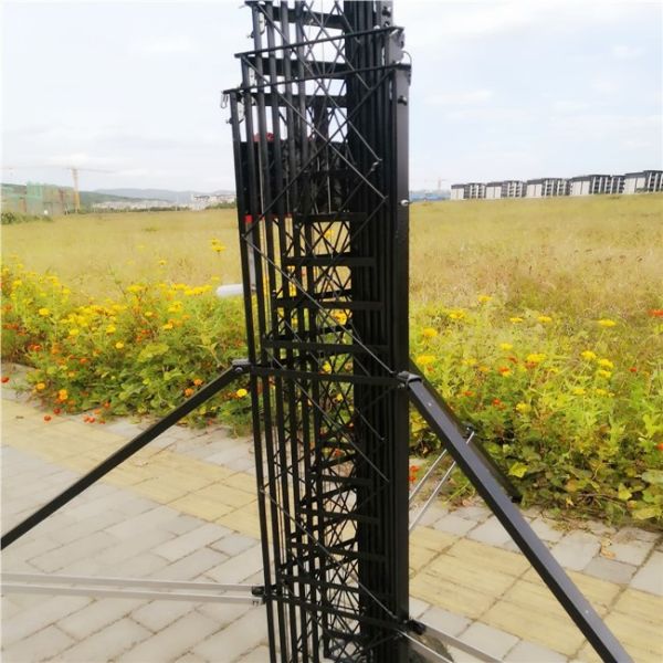 Buy Hand Winch 6M 4 Sections Telescopic Guyed Lattice Tower at wholesale prices