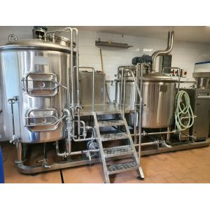 SS304 7.5KW 3000kg/H Commercial Beer Brewing System