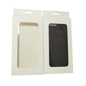 Mobile Phone Case Electronics Packaging Window Box Spot UV / Hot Stamping