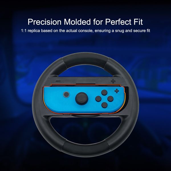 2 in 1 Sleek Round Steering Wheel for Nintendo Switch 2 with Improved Control
