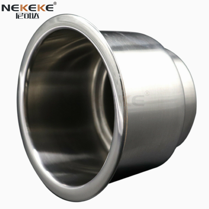 Stainless Steel Boat Marine Cup Holder Brushed Surface SS304 SS316 Silver Color