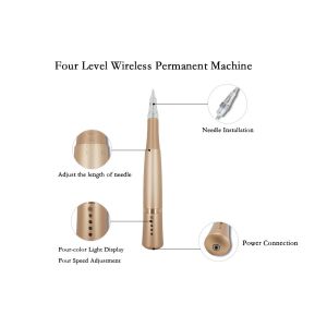 Wireless Machine 240v Permanent Makeup Tattoo Kit Built In Battery