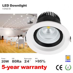 20W LED Downlight CREE COB LED Bulbs 125mm hole Recessed down light ceilling