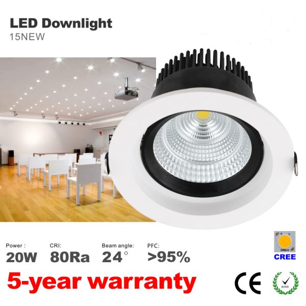 20W LED Downlight CREE COB LED Bulbs 125mm hole Recessed down light ceilling