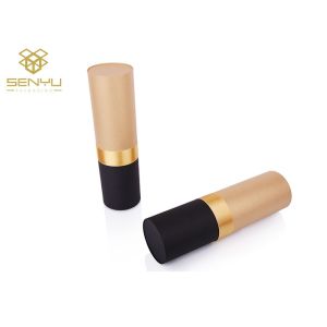 China Kraft Paper Lip Balm Tubes Cylindrical Round Packaging CMYK Printing on sale