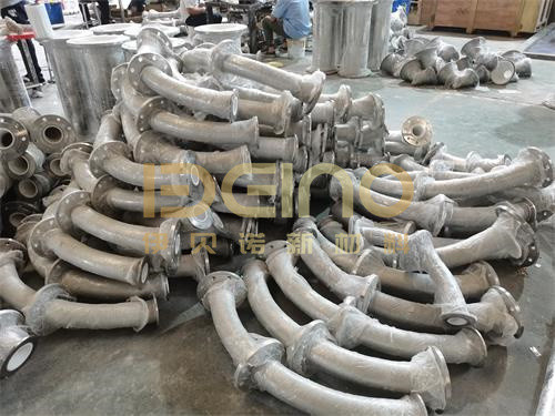 ISO Wear Resistant Ceramic Pipe Ceramic Lined Pipe Widely Used In Steel