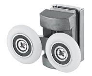Soft Close 6-8mm Sliding Glass Door Rollers 23mm-26mm Wheels