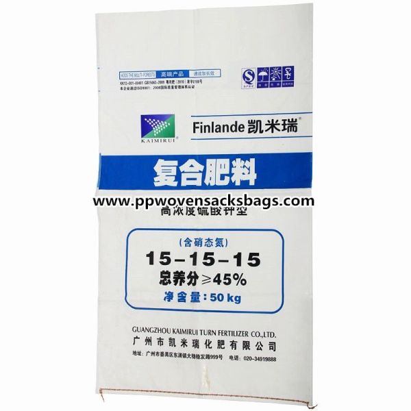 Polypropylene Woven Fertilizer and Chemicals Packaging Bag Sacks with Flexo
