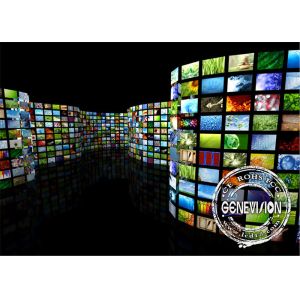 Large 46 Inch Curved DID Video Wall Advertising 3.5mm Bezel Energy Saving