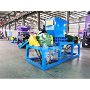 Plastic Blue Barrel Plastic Trash Can Crushing Machine Shredder for Recycling