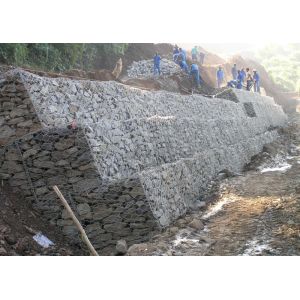 Quality Galvanized Steel 80x100mm 60x80mm Stone Filled Gabions Basket Retaining Wall for sale
