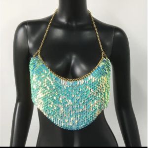 Sequin Bustier body chain