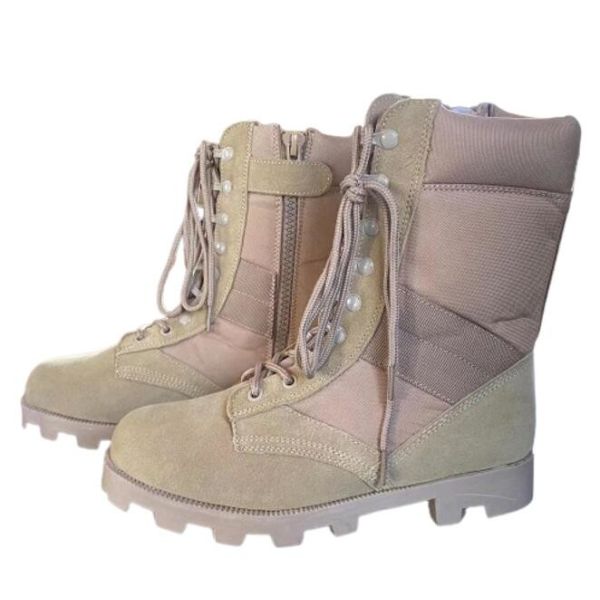 Buy OEM ODM Canvas Steel Toe Combat Tactical Boots For Desert at wholesale prices