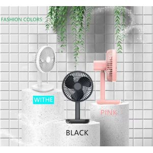 HEBRONFAN 5W Rechargeable Table Fans 506g Portable Desk Fans