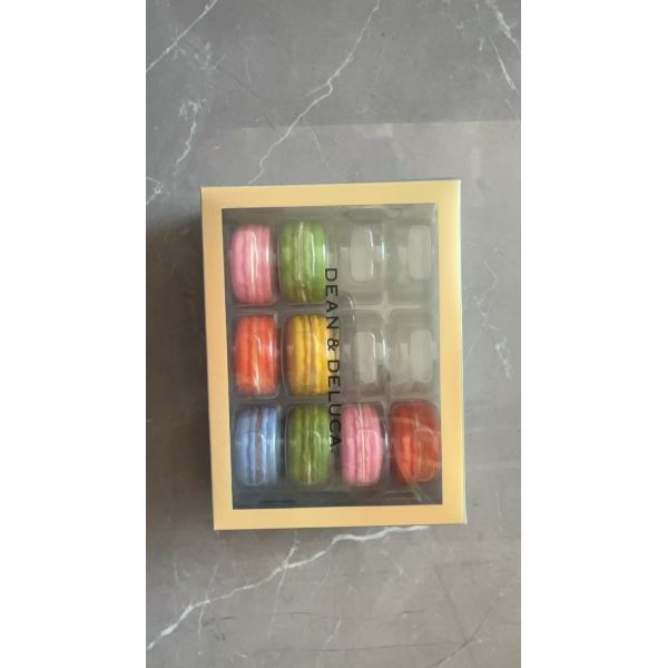 12 Pallet Plastic Packaging Macaron Transparent Box Packaging Macaron Tray