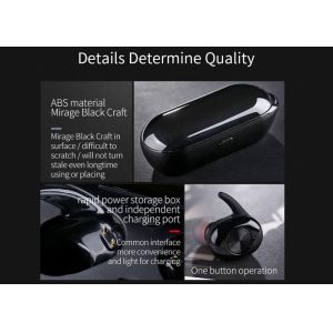 ABS True Best Noise Cancelling Earbuds / IPX7 Waterproof Bluetooth Stereo