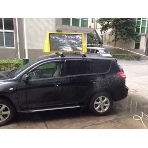 Customized 960 * 360mm, 160 * 60 Monochrome Panel Taxi LED Display For Taxi Roof