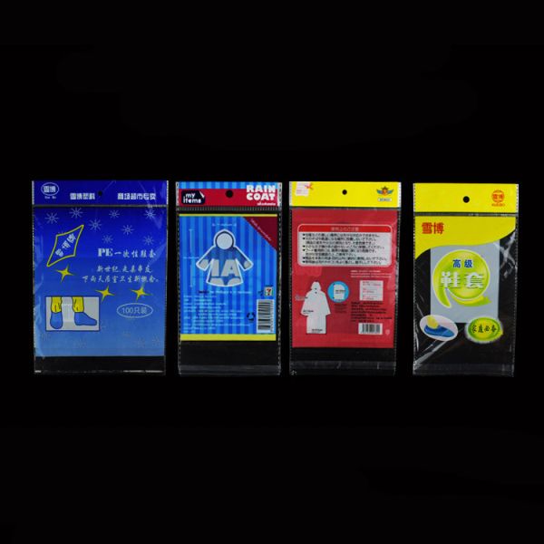 Opp Bags/custom Self Adhesive Sealing Tape Bags Plastic Cellophane Header Printed Opp Bopp Bag Packing