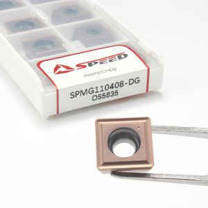 Speed Tungsten Carbide SPMG U Drill Inserts SPMG110408 PVD/CVD Coated Steady OEM