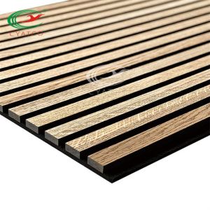 Durable Harmless Acoustic Wood Panels , Nontoxic Sound Proof Wooden Board