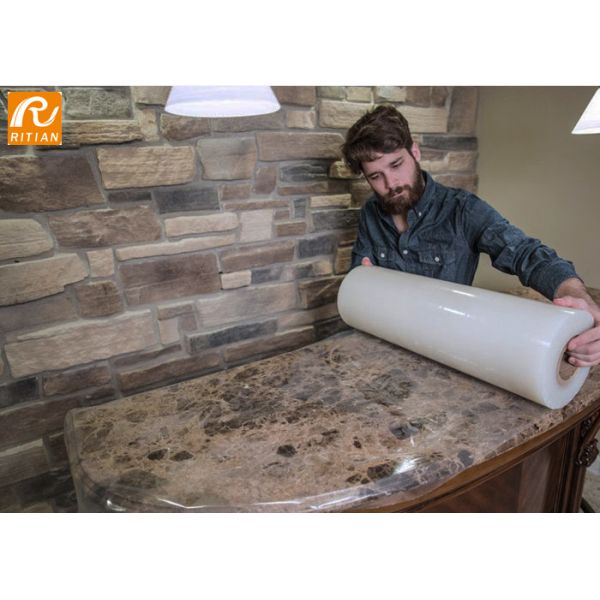 Anti Debris Construction Marble Protective Film Adhesive Marble Countertop