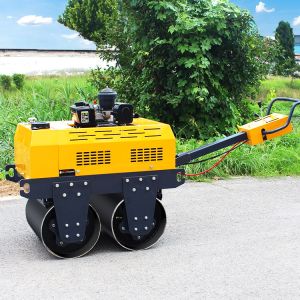 0.5 Ton Walk Behind Double Steel Wheel Mini Road Roller Convenient Operation