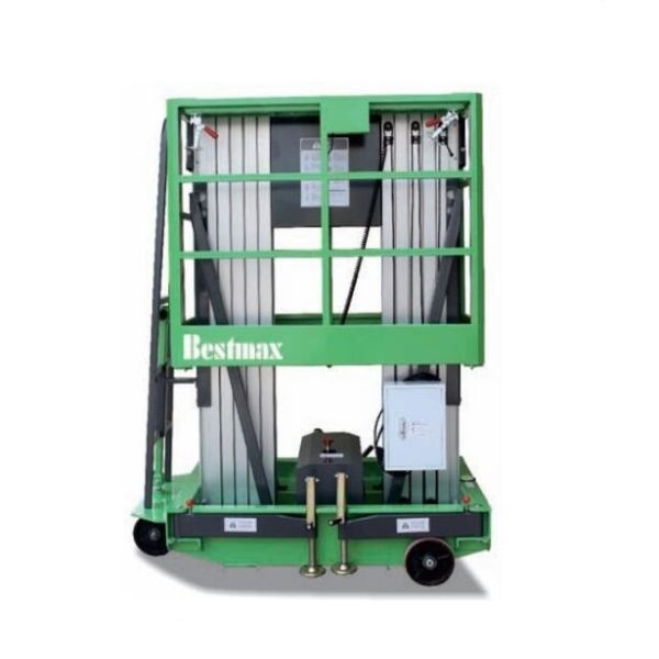 9 Meters Height Double Mast Aerial Work Platform With Small Loading Capacity