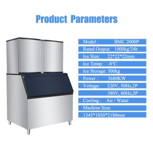 Hot Sale Commercial 750kg/24hours Ice Cube Machines For Home Business