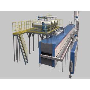 Efficient Production Roller Kiln For Ceramic Tiles Customizable PLC Control