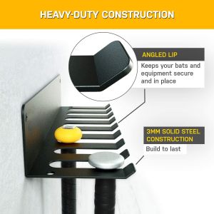 Metal Gym Wall Organizer Heavy Duty Gym Storage Rack for Exercise Bands Lifting