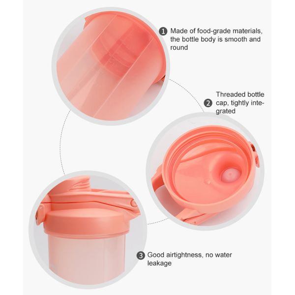 FED SGS 7*23.5cm Oat Drinkware Bottle 700ml Protein Shaker Cups For Protein Shakes