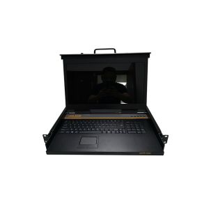 China 15.6'' Screen KVM Monitor Switch 4 Ports 1U With High Strength Material on sale