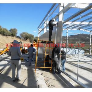 Hot Dipping Galvanized Metal Frame Prefab Steel Warehouse Seaside Buildings