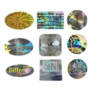 Self Adhesive Hologram Sticker Security Label Customized Glossy Lamination