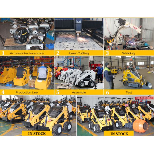 Free Shipping Mini Skid Steer Loader Euro 5 Multifunctional Mini Crawler Dumper CE EPA Mini Wheel Skid Loader for Sale