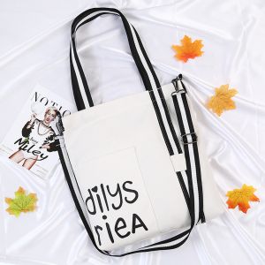 new summer oblique span single-shoulder canvas bag small fresh art student bag