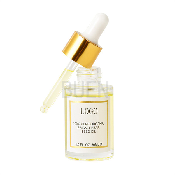 Flat Shoulder Liquid Glass Dropper Bottle With Soft Rubber Head