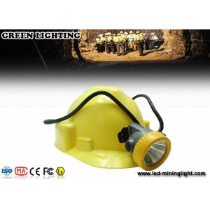 15000 Lux Led Miners Lights For Hard Hats , 6600mah Cord Safety Led Miners Cap